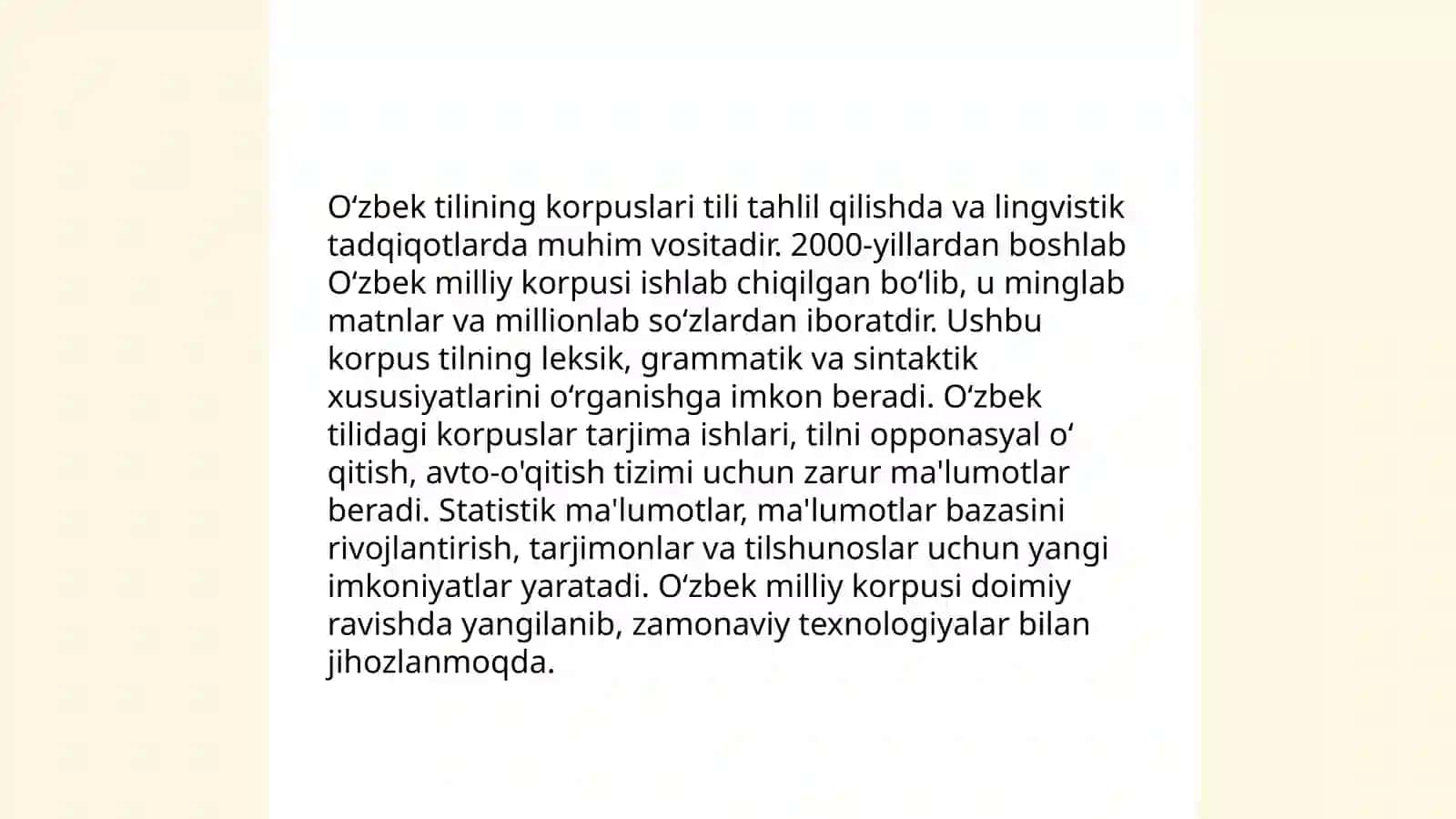 Òzbek leksikografiyasi va korpus lingvistikasi munosabati 4