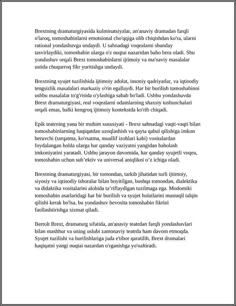 BREXT DRAMATURGIYASI 4