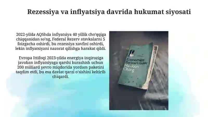 Retsessiya va inflyatsion uzilish 4
