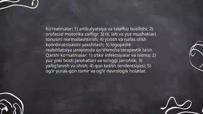 Logopedik massajni o'tkazish bo'yicha uslubiy ko'rsatmalar 4