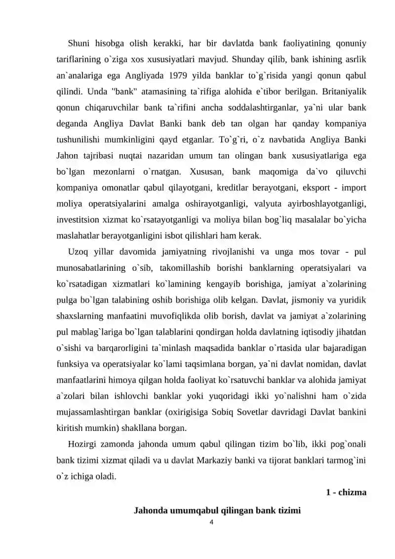 Banklarning kelib chiqishi va bank tizimi 4