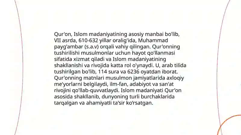 Islom madaniyatining tarkib topishi va rivojlanishi 4