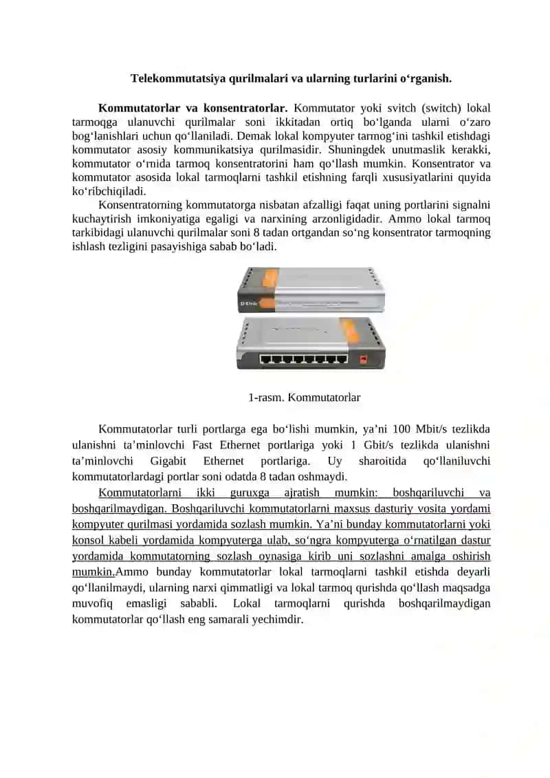 Telekommunikatsiya tarmog’ining kanal sathi jarayonlarini modellari va xarakterestikalarini hisoblash 4