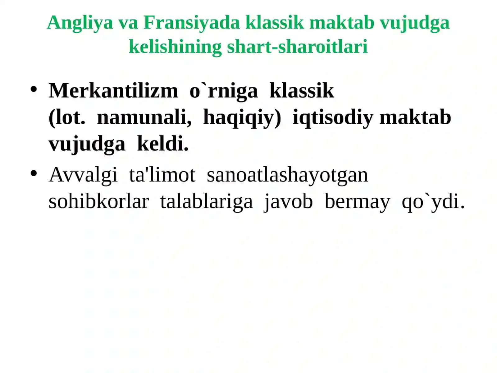Angliya va Fransiyada klassik maktabning shakllanishi 4