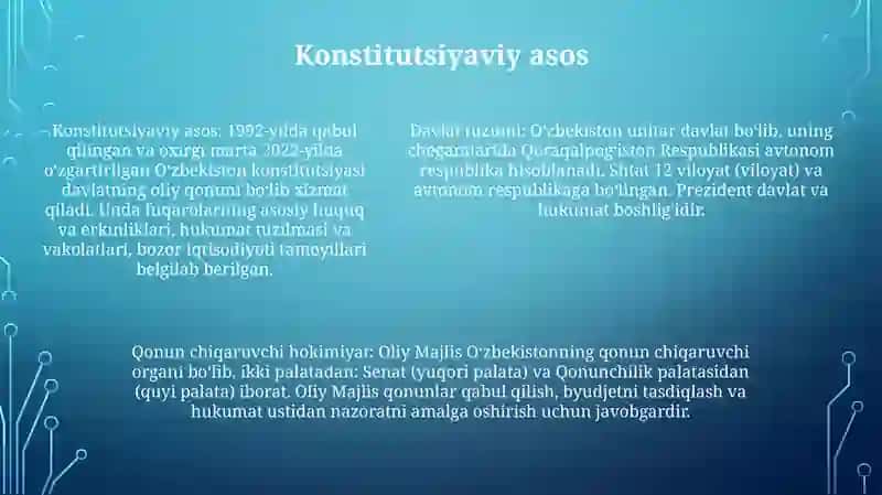 The State System Of Uzbekistan 4