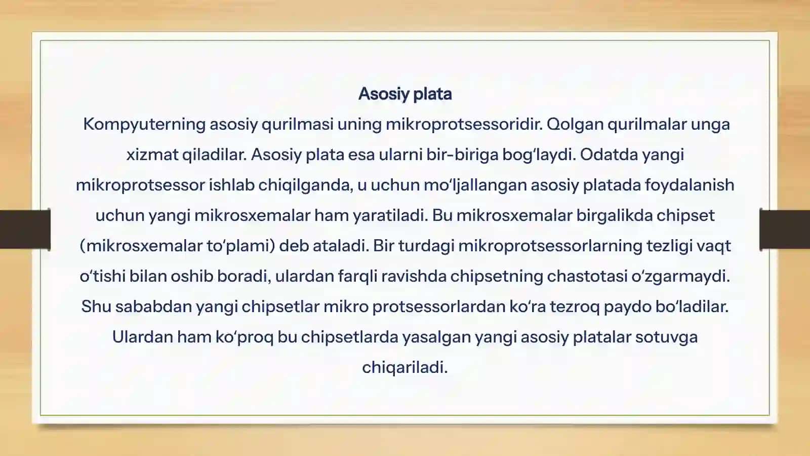 Zamonaviy kompyuterlar va ularning arxitekturasi 4