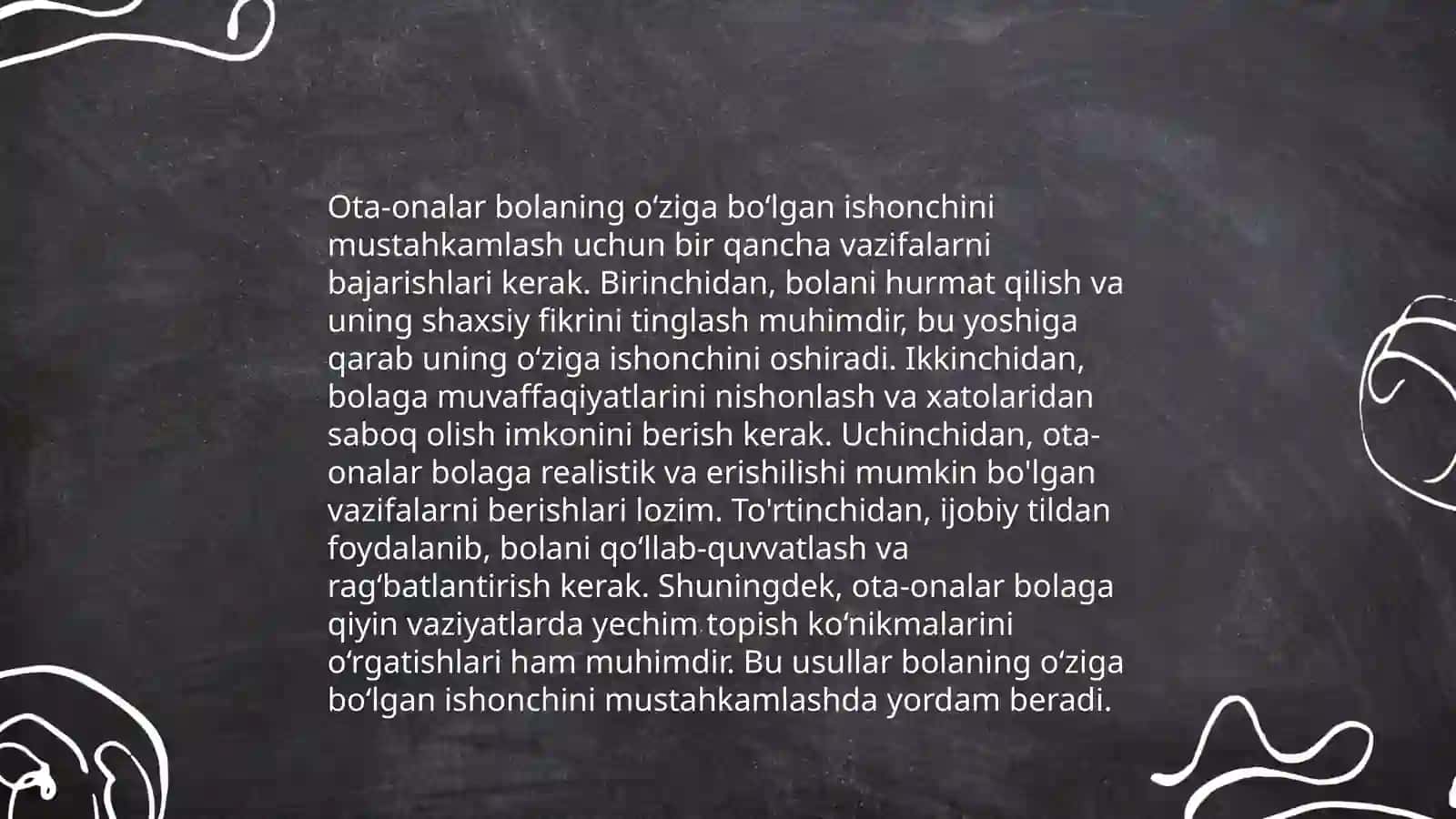Ijobiy ozini Ozi anglashni targib qilishda ota onaning roli 4