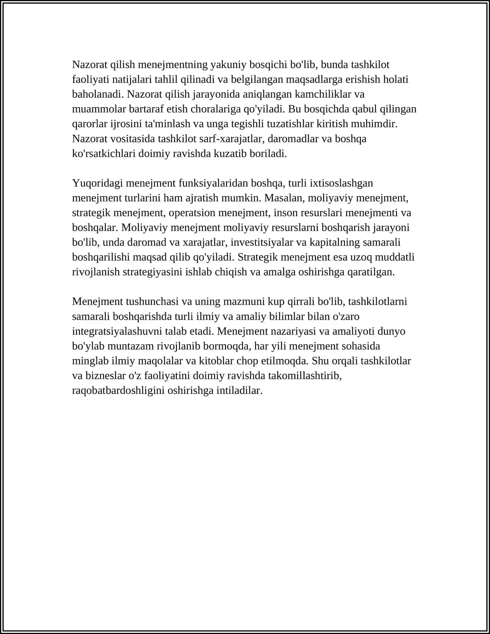 MENEJMENTI TUSHUNCHASI 4