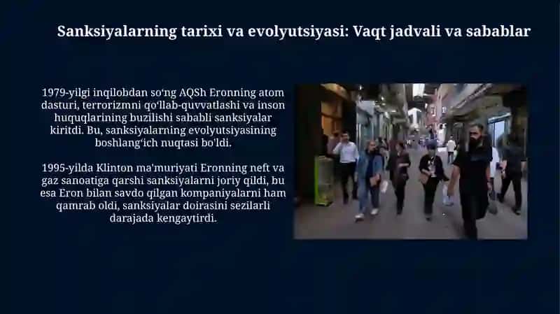 Sanksiyalardan keyingi Eron Islom Respublikasi iqtisodiyoti: Umumiy ko'rinish 4