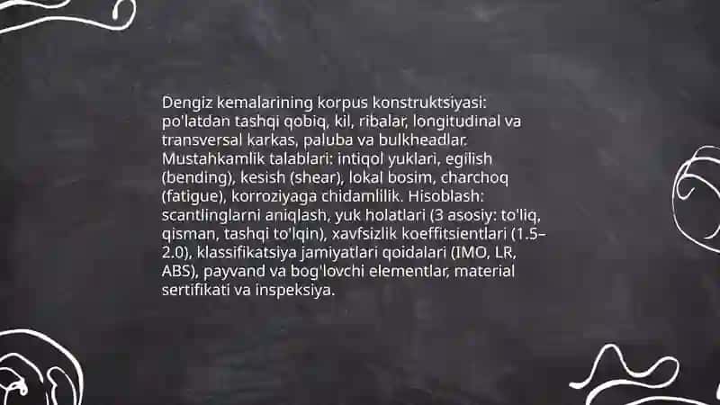 Daryo, dengiz hamda havo transportining oziga hos xususiyatlari va texnik jihozlarni o'rganish 4