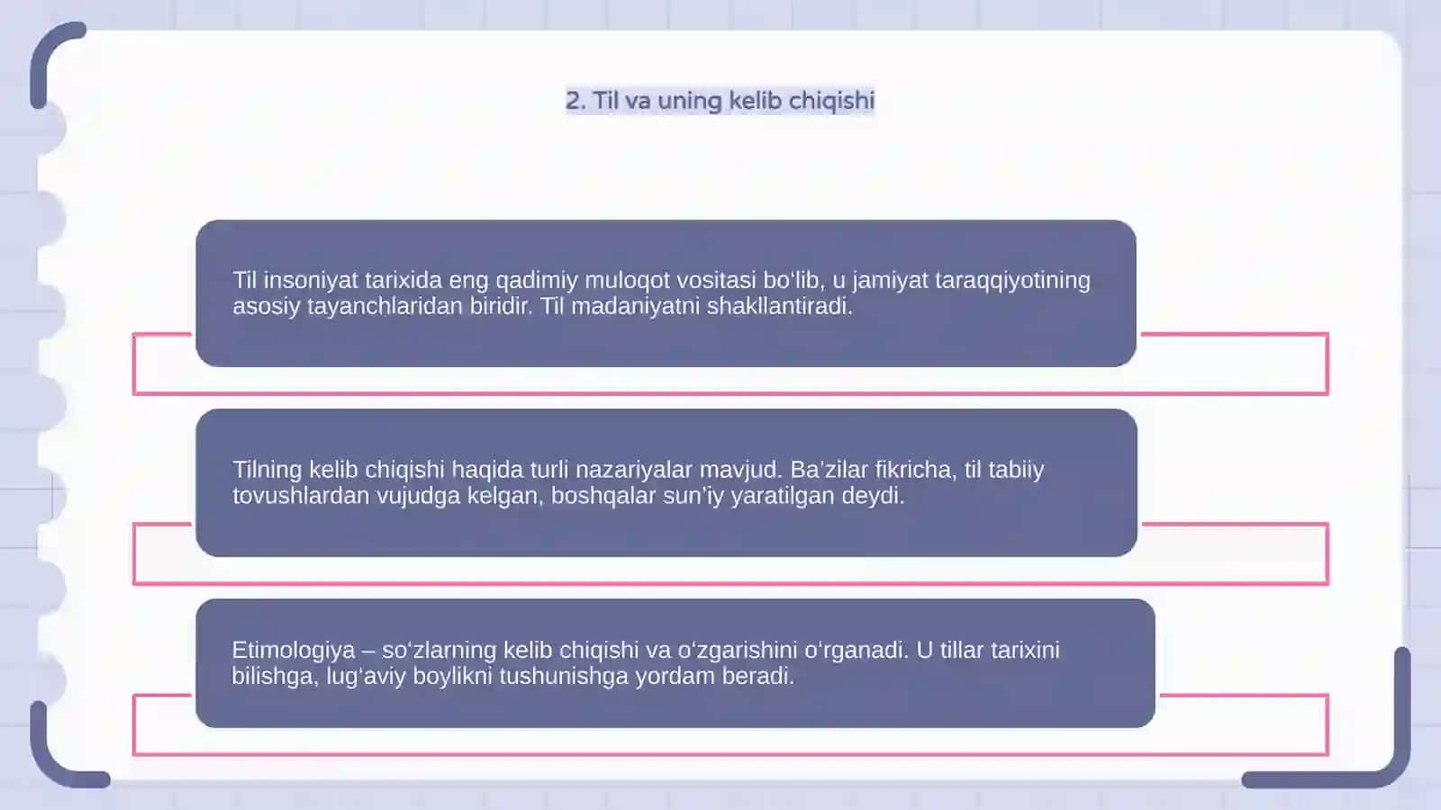 Etimalogiya- tillarning kelib chiqishi 4