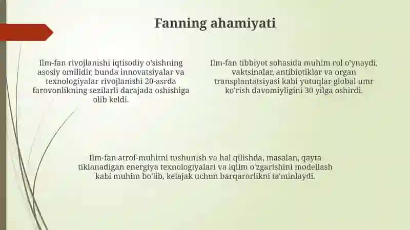 Fan bilimning eng oliy shakli sifatida 4