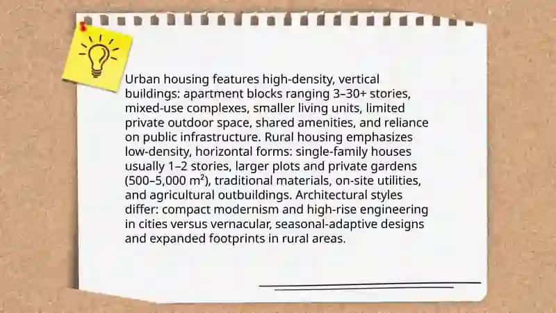 Urban and rural life 4