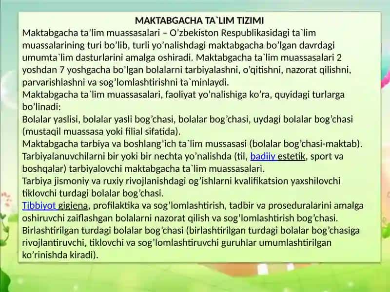 Maktabgacha ta'lim 4