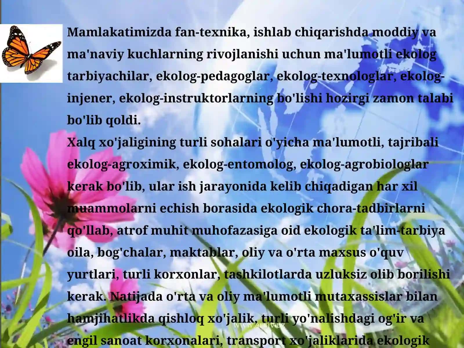 Ekologik ta'lim tarbiya 4