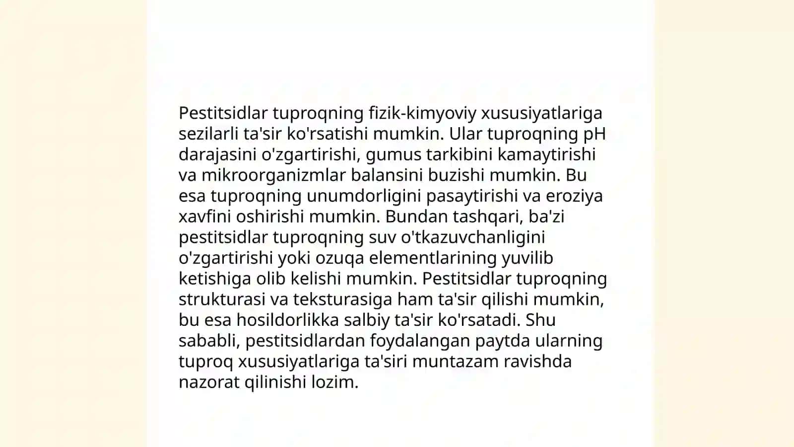 Pestitsidlarning Tuproq Ekotizimiga Ta'siri 4