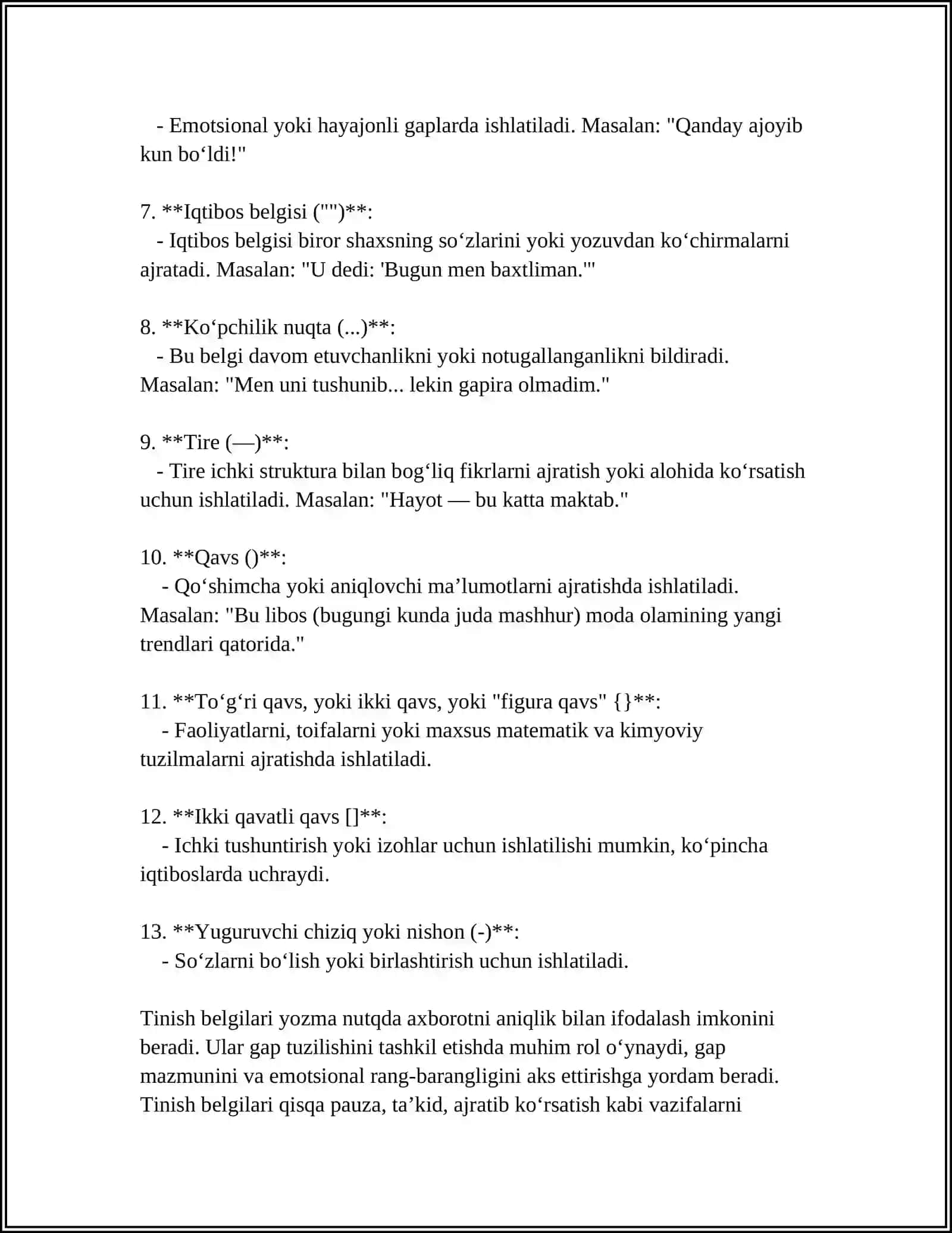 TINISH BELGILARINI MUFASSAL BAYON ETISH 4