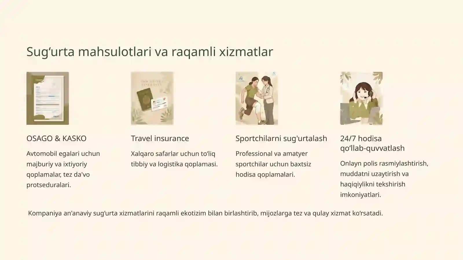 APEX INSURANCE AJ — Kompaniya haqida umumiy ma'lumot 4