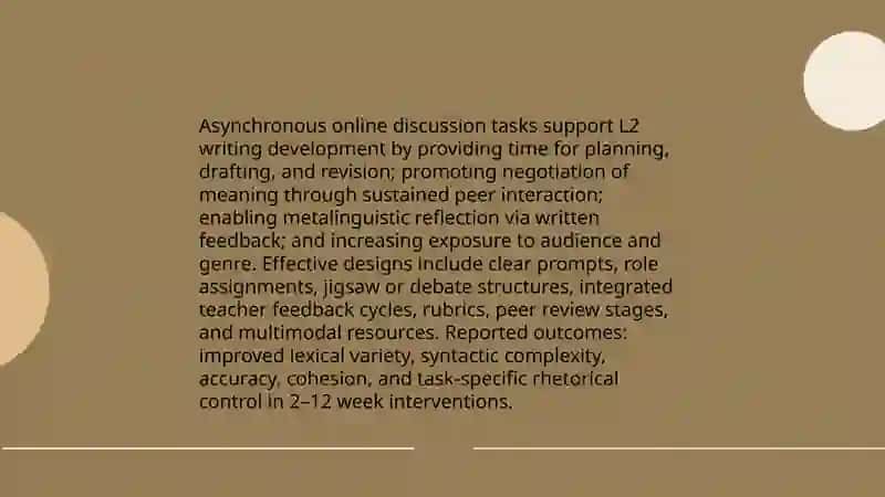 Technology-mediated L2 tasks 4