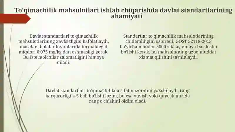 Bijgʻish mahsulotlarini ishlab chiqarishda davlat standartlari 4