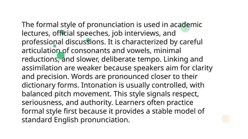 Phono stylistics: Stylistic Variations of Pronunciation in English 4