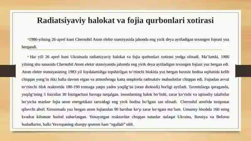 TEXNOGEN HALOKATLAR NYU DJERSI FOJEASI. KISLOROD EFFEKTI VA UNING UNIVERSALLIK XARAKTERI 4