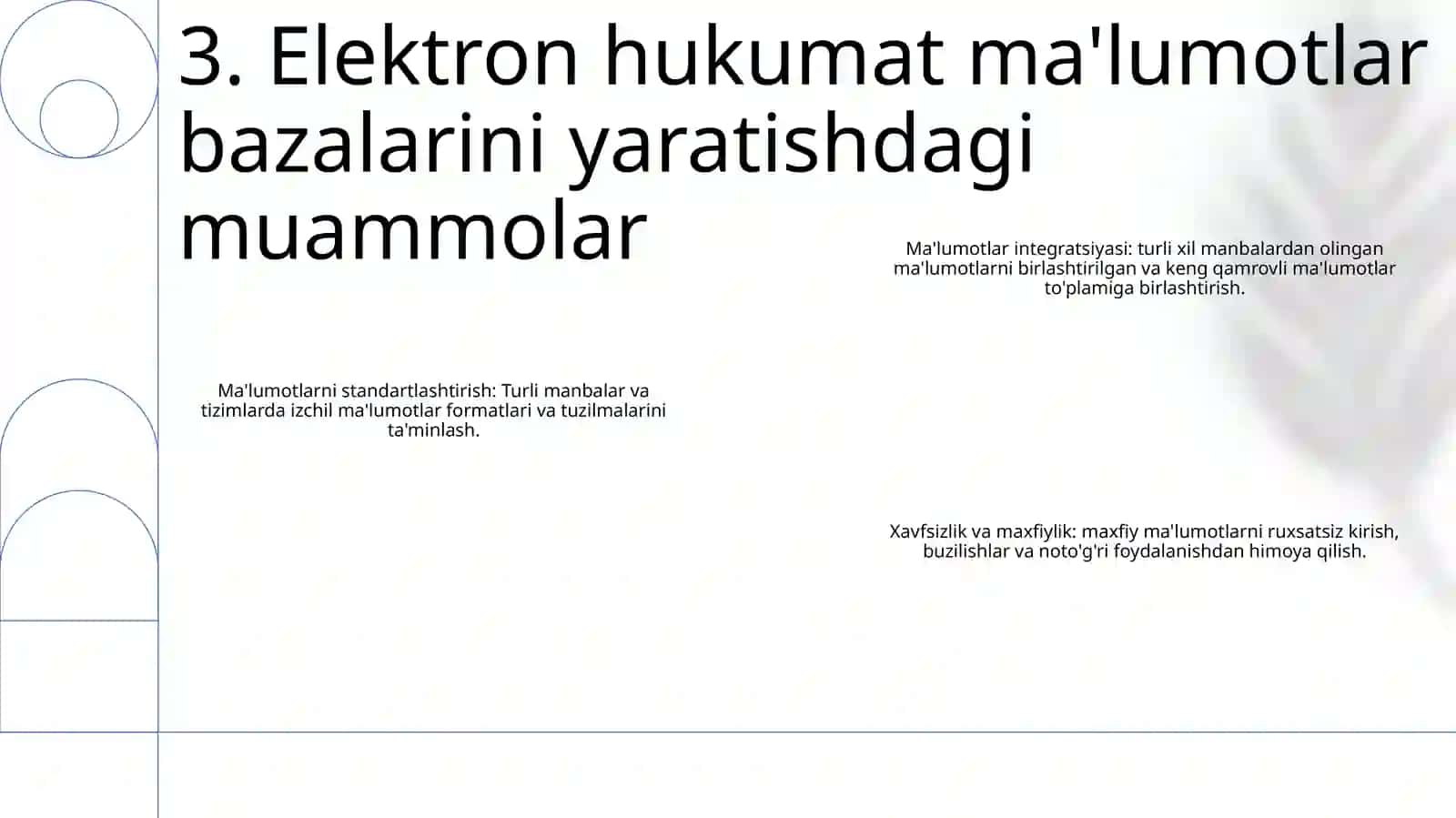 Elektron Hukumatning Malumotlar Bazalarini Yaratish BoʼYicha Asosiy Loyihalar 4