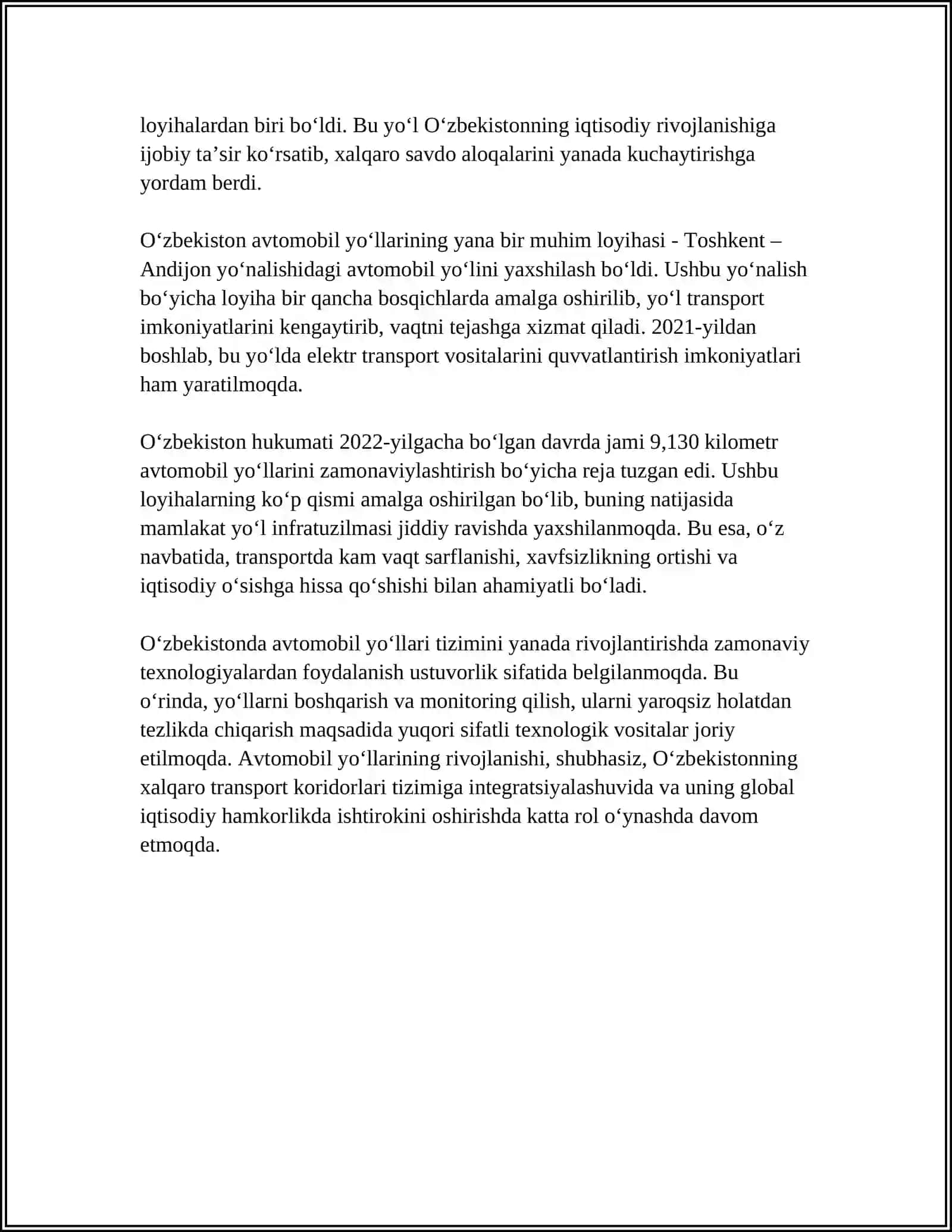 O'zbekistonda avtomobil yo'llarining ilmiy maktablari va yo'nalishtlar asoschilari 4