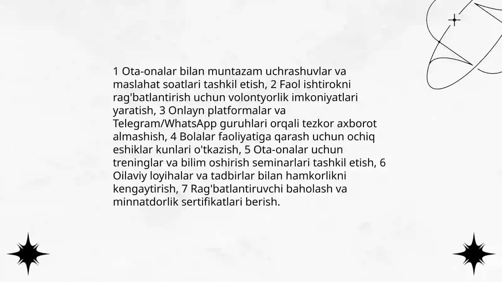 Maktabgacha Ta’lim Tashkiloti va Oila Hamkorligi 4