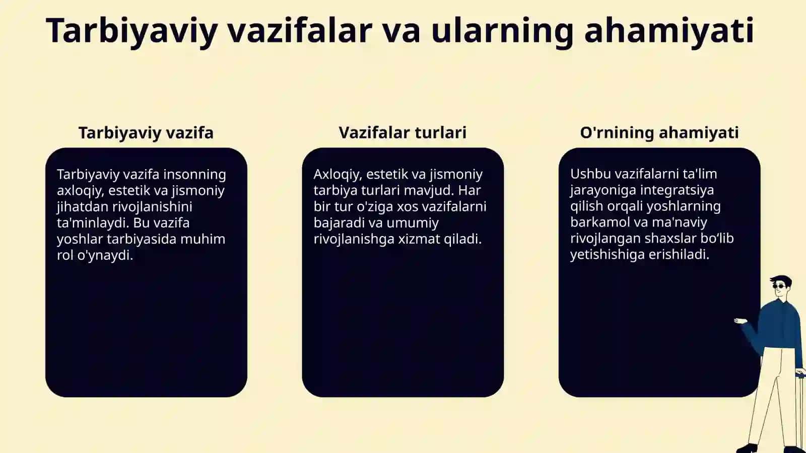 Őqitishning ta'lim - tarbiyaviy va rivojlantiruvchi vazifalari 4