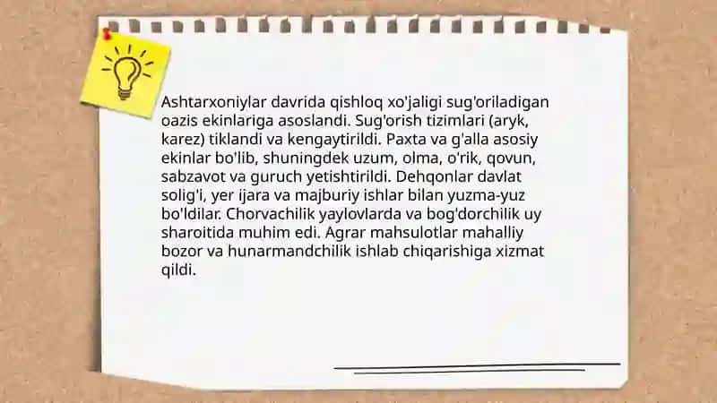 Ashtarxoniylar davrida ijtimoiy-sinfiy tuzilma 4