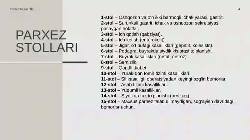 DPMlarda parxez stollari 4