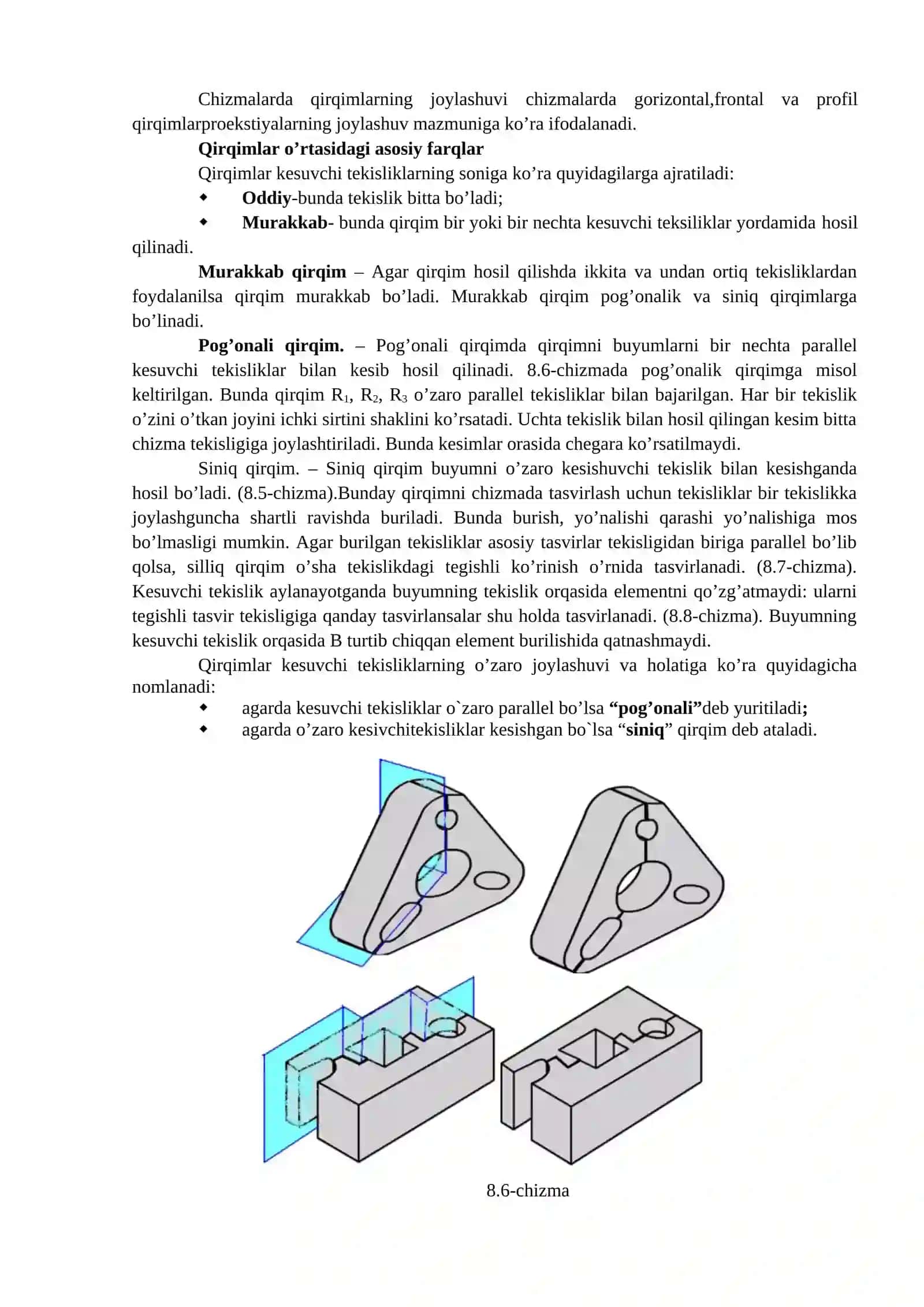 8-Mavzu. Qirqimlar va kesimlar 4