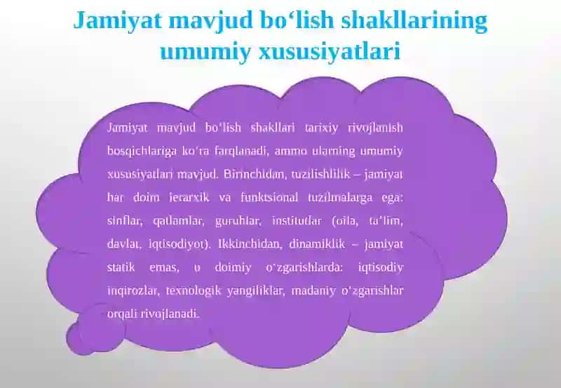 JAMIYAT MAVJUD BO‘LISHI SHAKLLARINING XILMA-XILLIGI 4