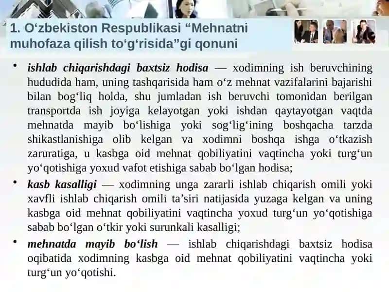 Ishlabchiqarishda sodir bo‘ladigan baxtsiz xodisalar 4