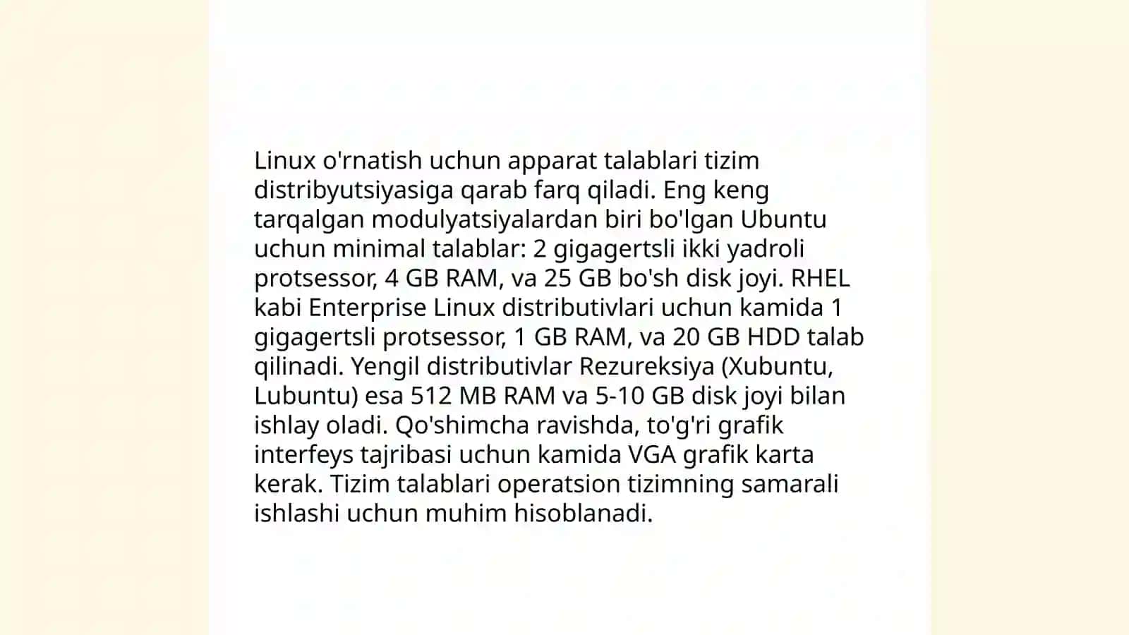 Linux OS oʻrnatish va konfiguratsiyasi Davronova shaxnavoz 4