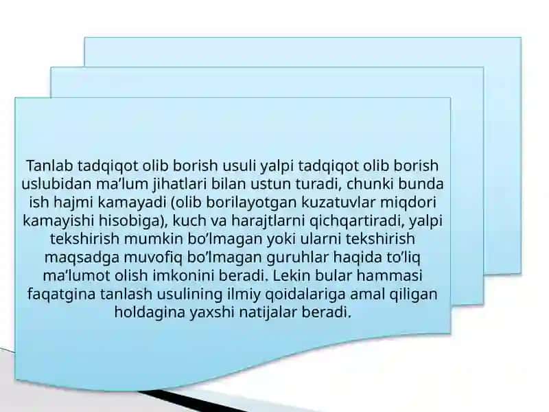 IJTIMOIY ISHDAGI TADQIQOTLARDA TANLASH METODI 4