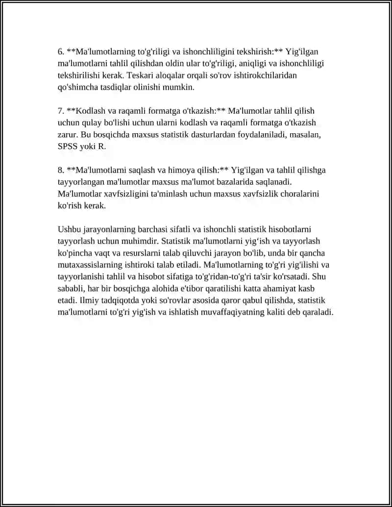 STATISTIK HISOBLASH 4
