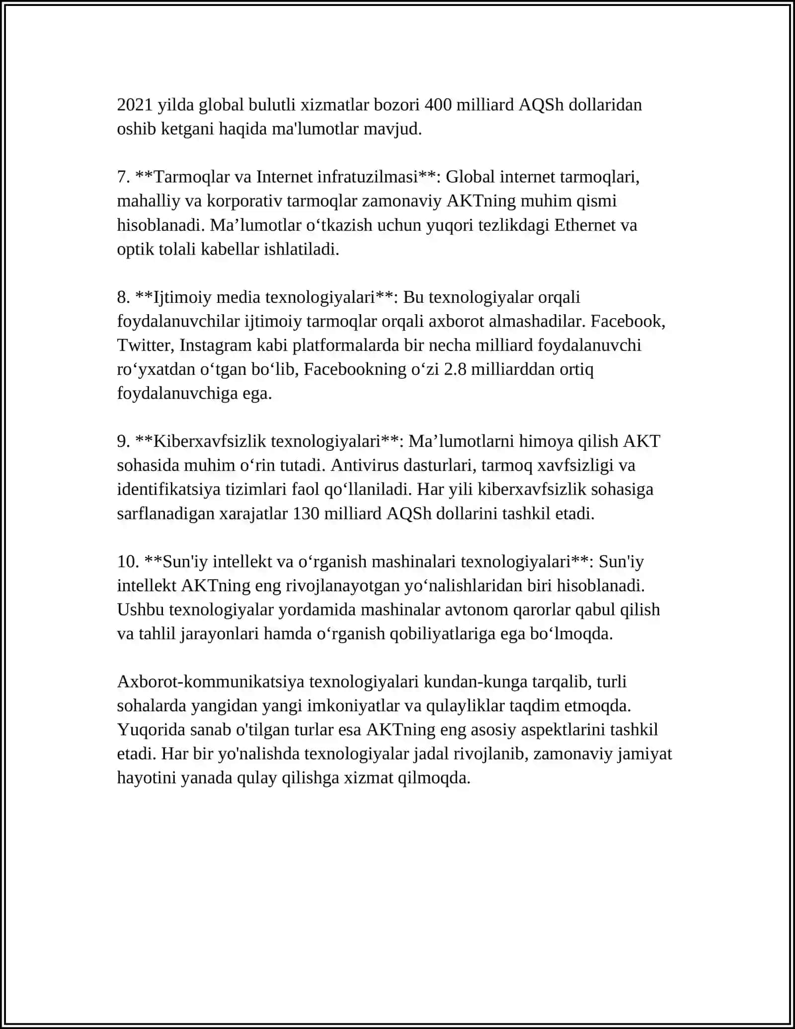 AXBAROT-KAMUMUNIKATSIYA TEXNALOGIYALARI MAHSULOTLARI 4