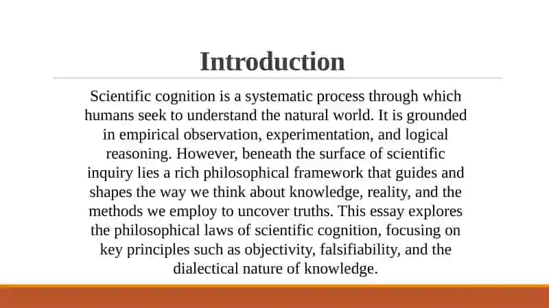 Philosophical laws of scientific cognition 4