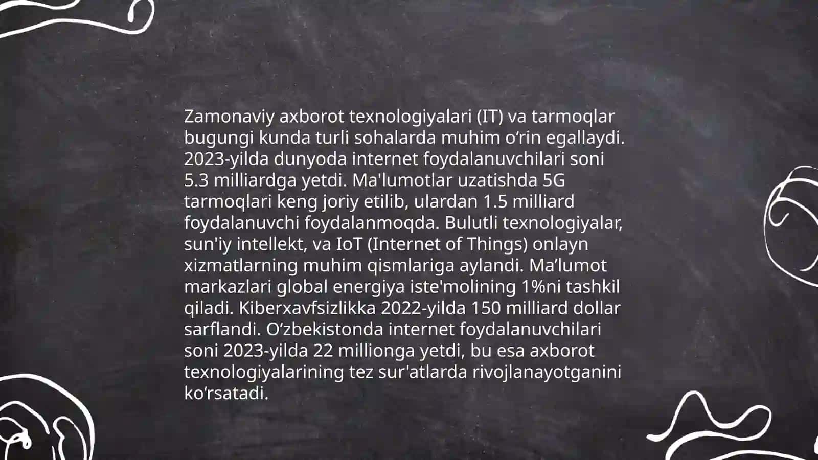 Iqtisodiyotda AKTning infratuzilmasi 4