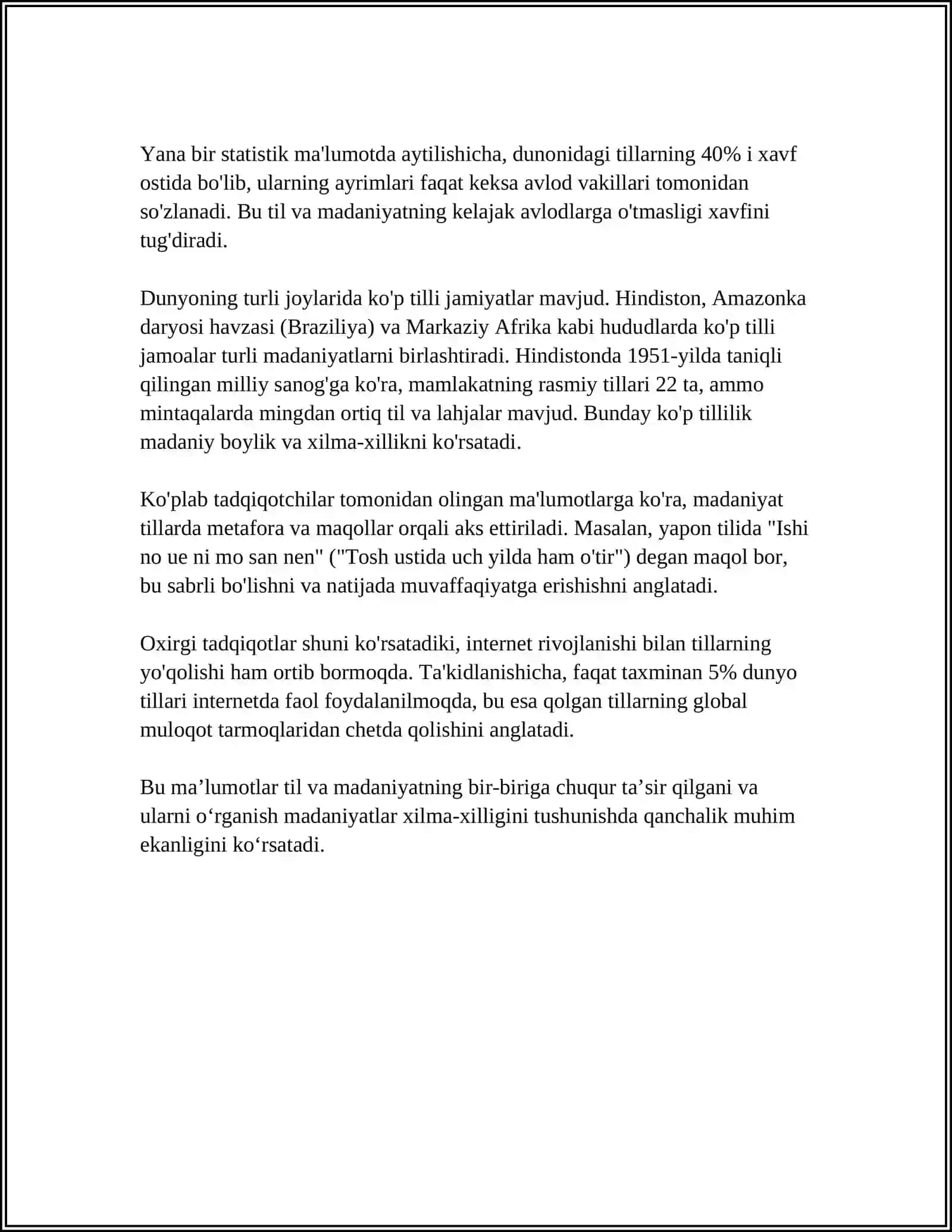TILSHUNOSLIK VA ETNALINGVISTIKA 4