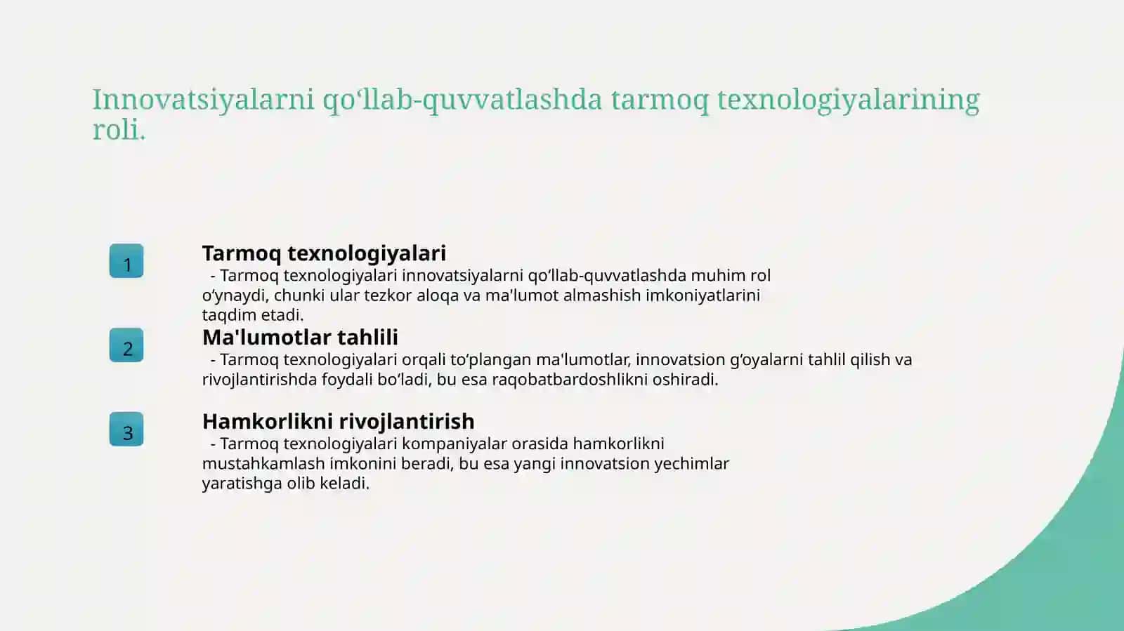 Tarmoq texnologiyalari 4