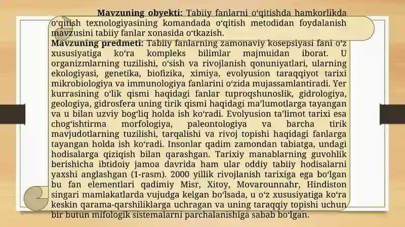 TABIIY FANLAR DARSLARIDA TAJRIBA TADQIQOTINING PEDAGOGIK – PSIXOLOGIK ASOSLARI, ULARGA QO‘YILGAN DIDAKTIK TALABLAR. 4