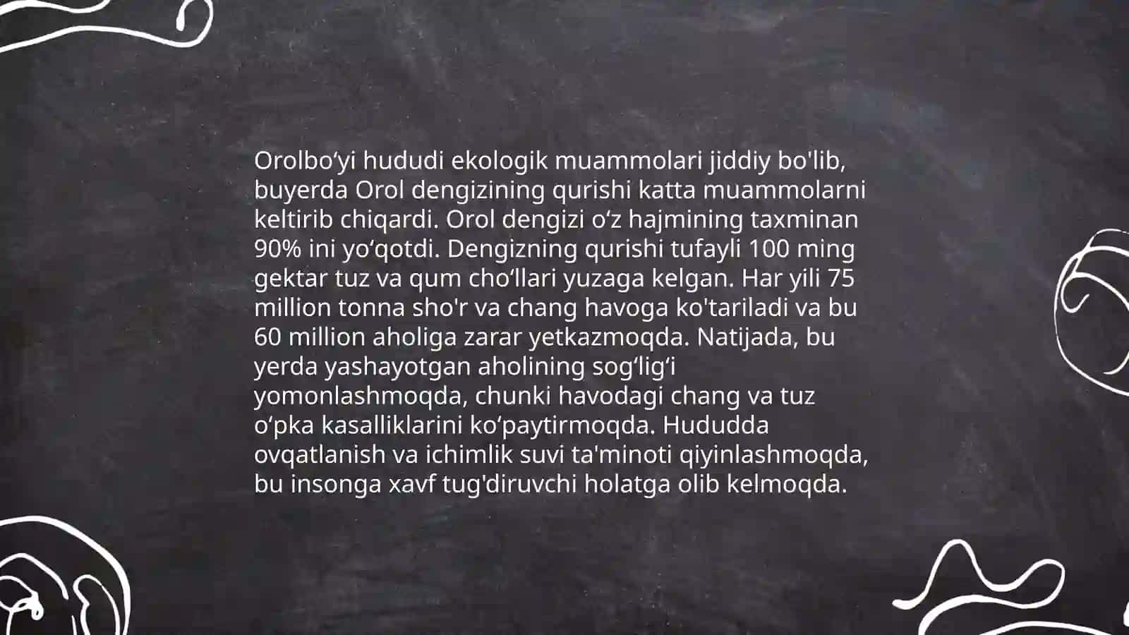 Orol fojiasi, ekologik sharoitni yaxshilash borasida davlat siyosati 4