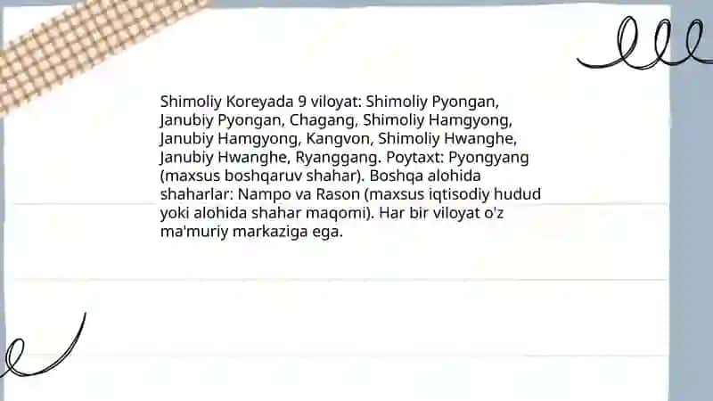 Koreya ma'muriy-hududiy bo'linishining umumiy tuzilishi 4