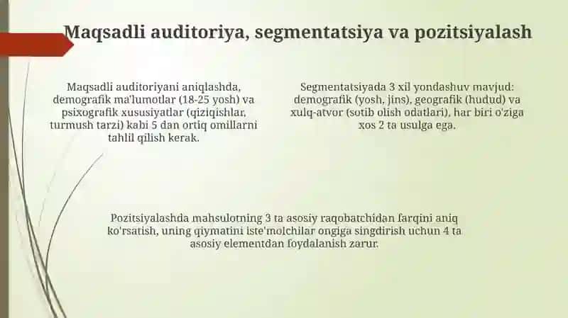 MARKETING STRATEGIYALARI 4