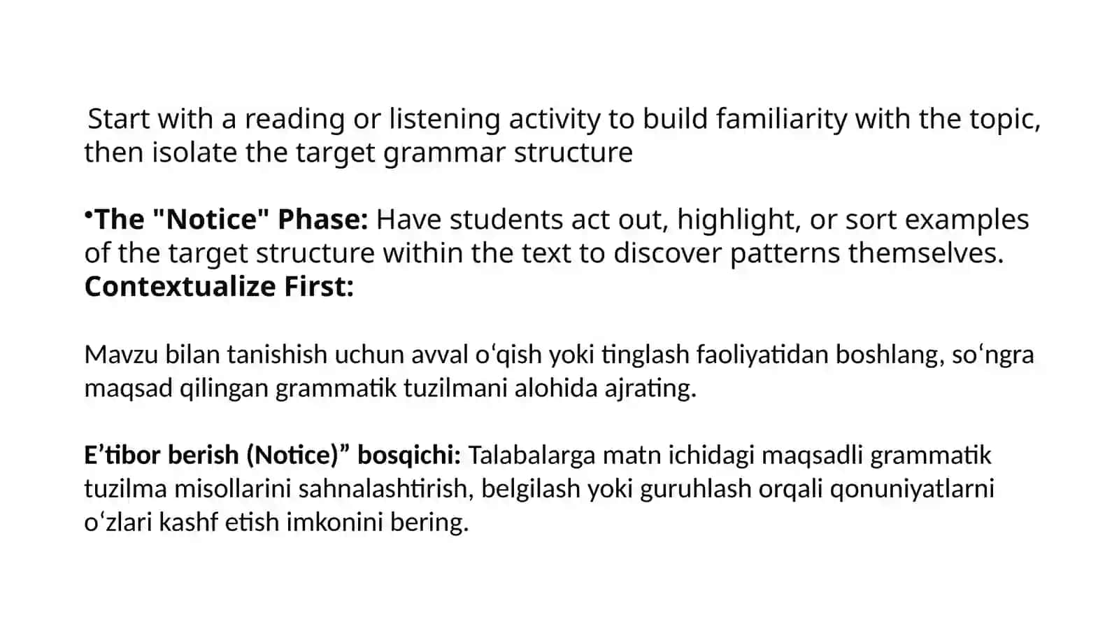 Grammatikani kontekstda o‘qitish 4