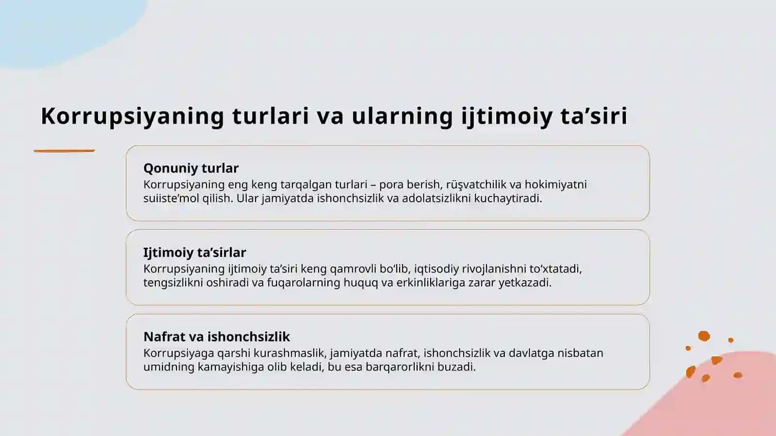 Korrupsiyaning mohiyati, oqibatlari va unga qarshi kurash mexanizimlari 4