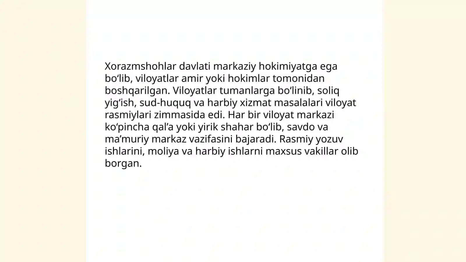 Xorazmshohlar davlat va ijtimoiy- iqtisodiy hayot 4